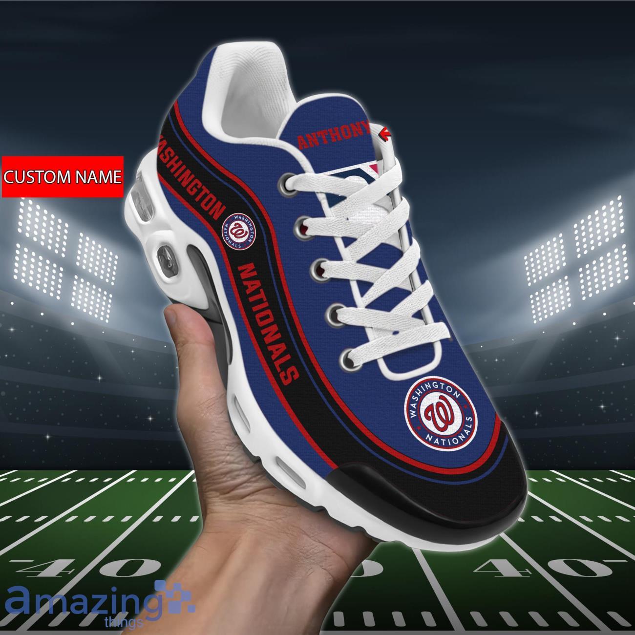 Washington Nationals MLB Air Cushion Sports Shoes Custom Name For Fans Product Photo 1