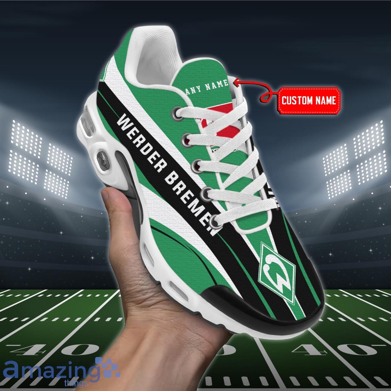 Werder Bremen Premium Air Cushion Sport Shoes Custom Name Product Photo 1
