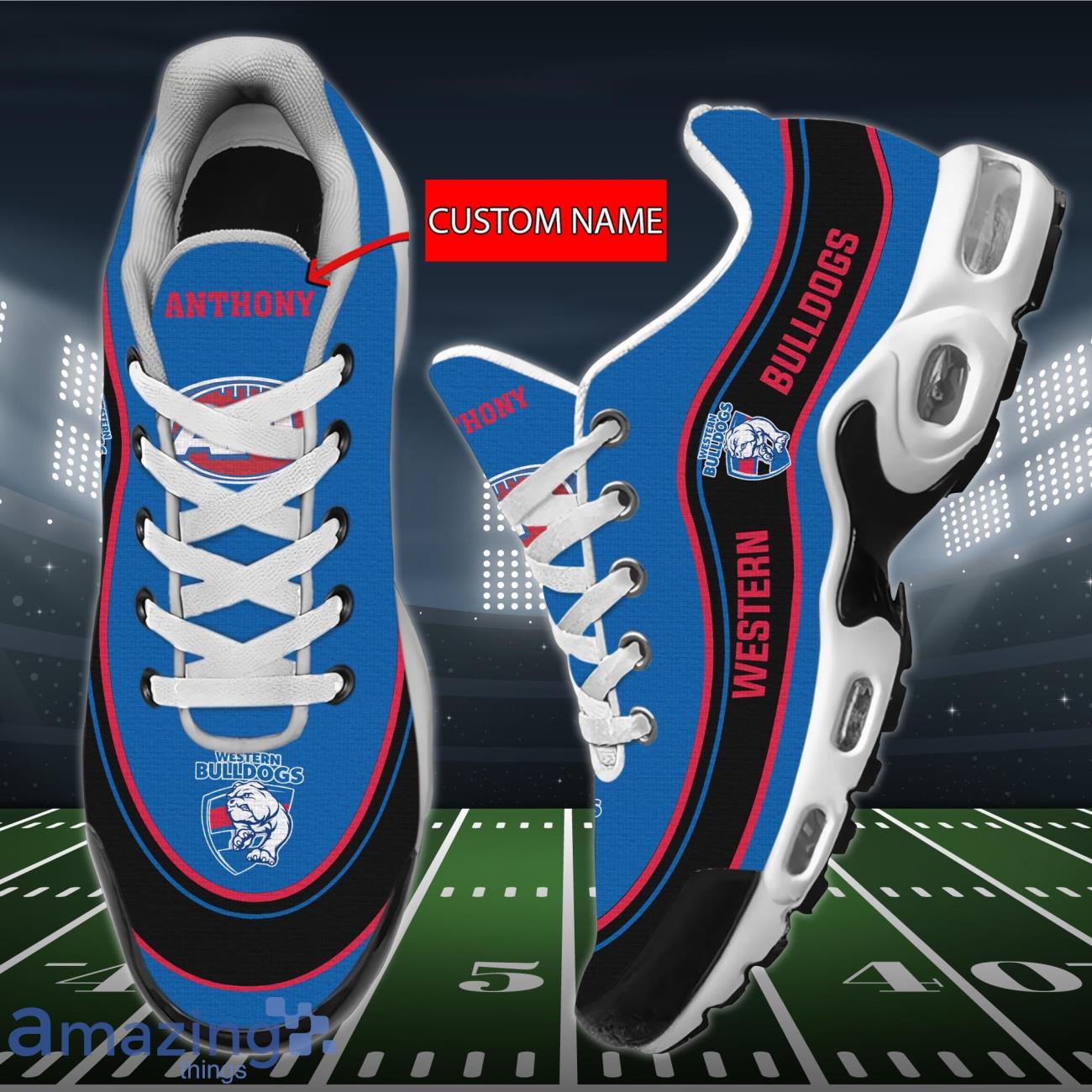 Western Bulldogs Air Cushion Sports Shoes Custom Name For Fans image Western Bulldogs Air Cushion Sports Shoes Custom Name For Fans Product Photo 2