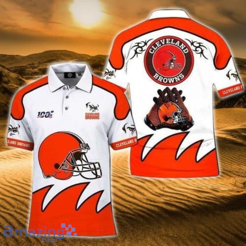 100th Nfl Cleveland Browns For Football Fan Gift For Fans Polo Shirt