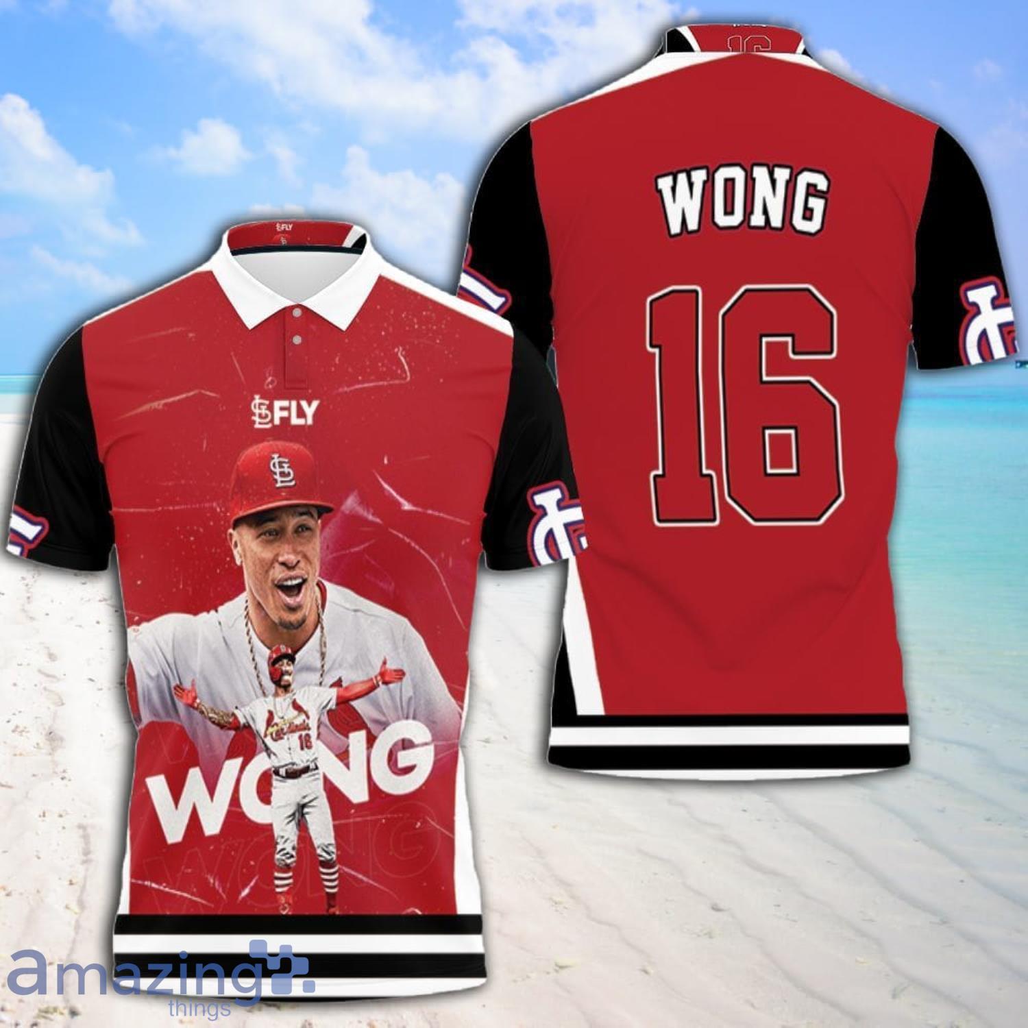St Louis Cardinals No 16 Kolten Wong Custom Hoodie 3d - T-shirts