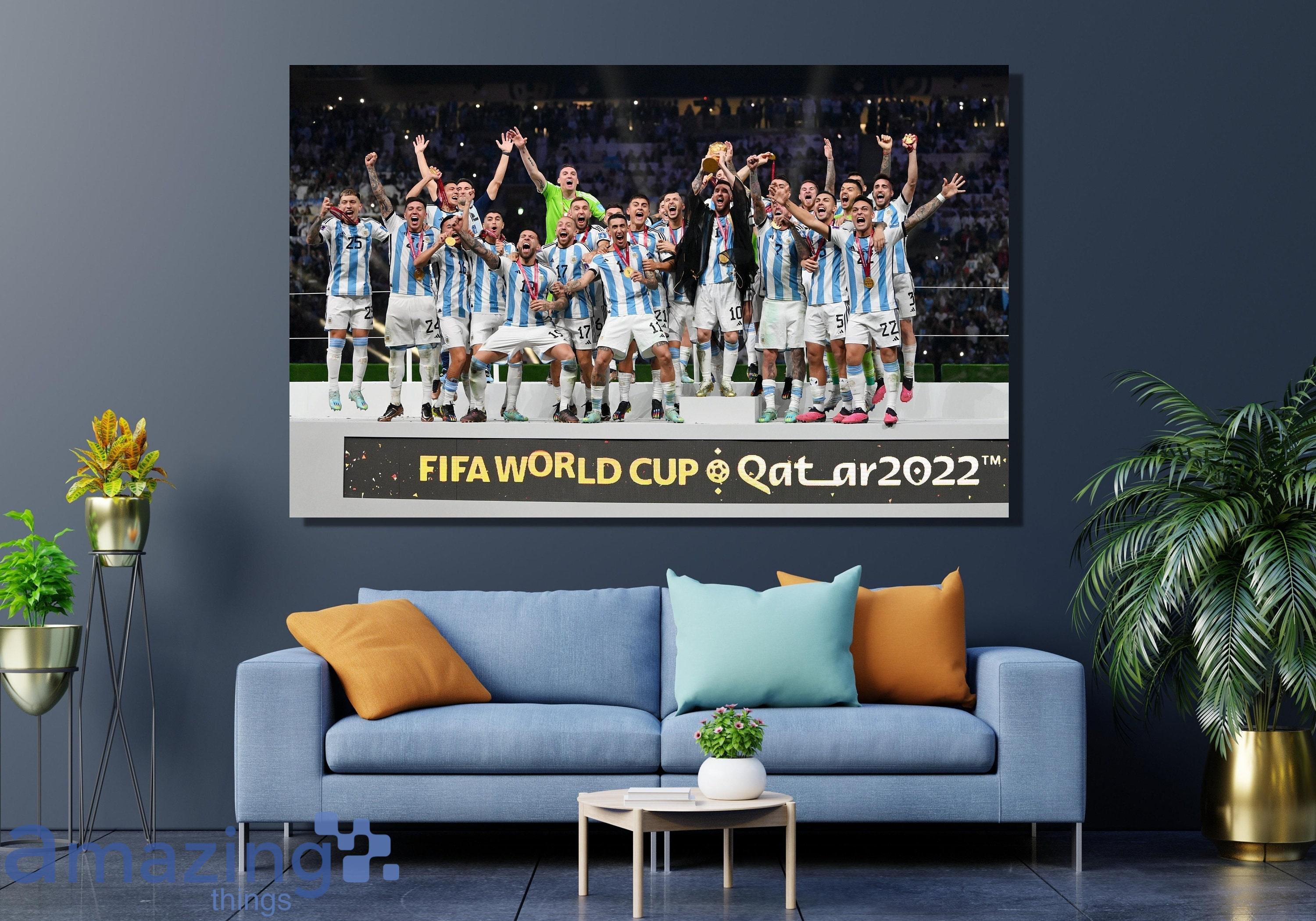 2022 World Champion Argentina Canvas Wall Art Poster Product Photo 1
