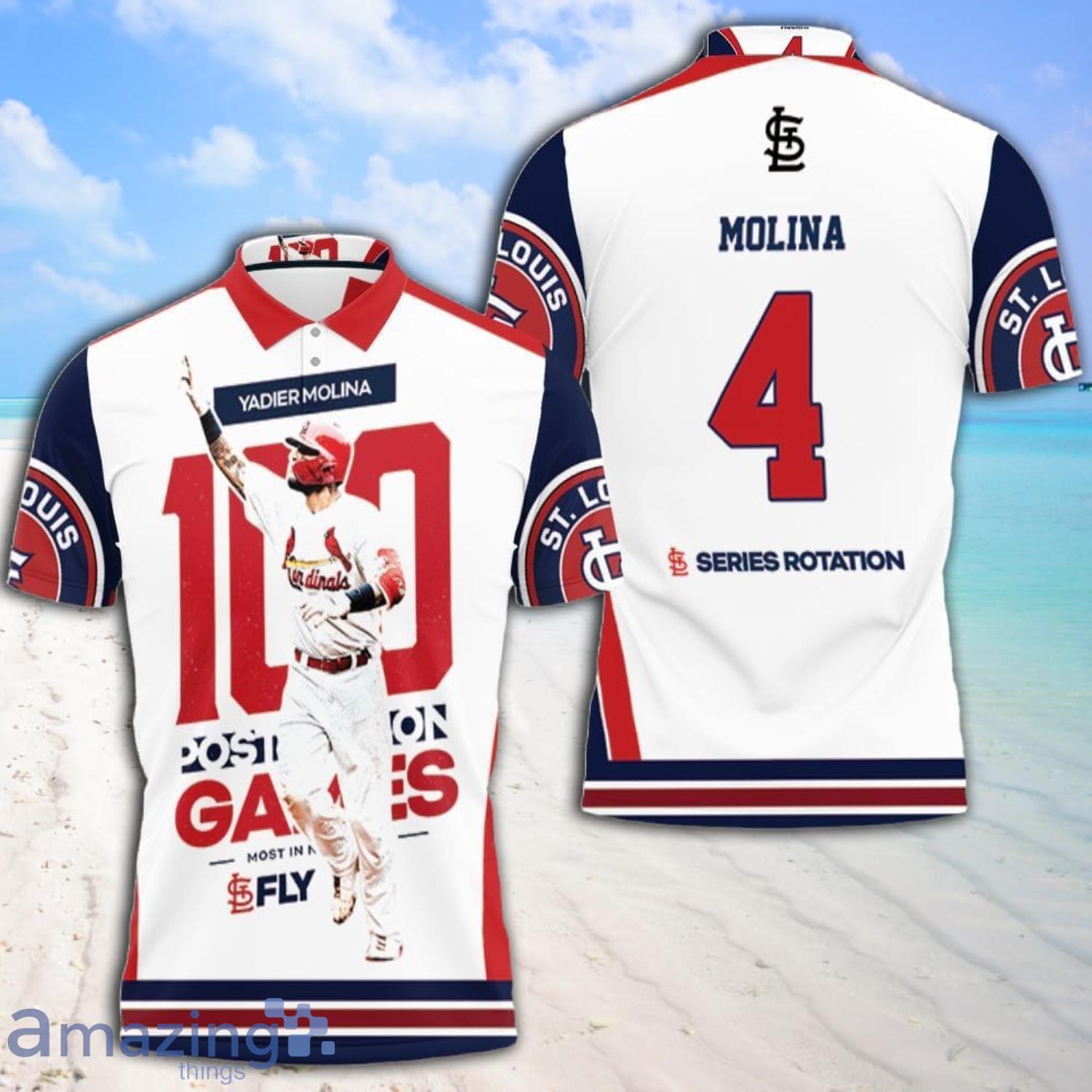 4 Molina Top 100 St Louis Cardinals Polo Shirt Product Photo 1 4 Molina Top 100 St Louis Cardinals Polo Shirt Product Photo 1