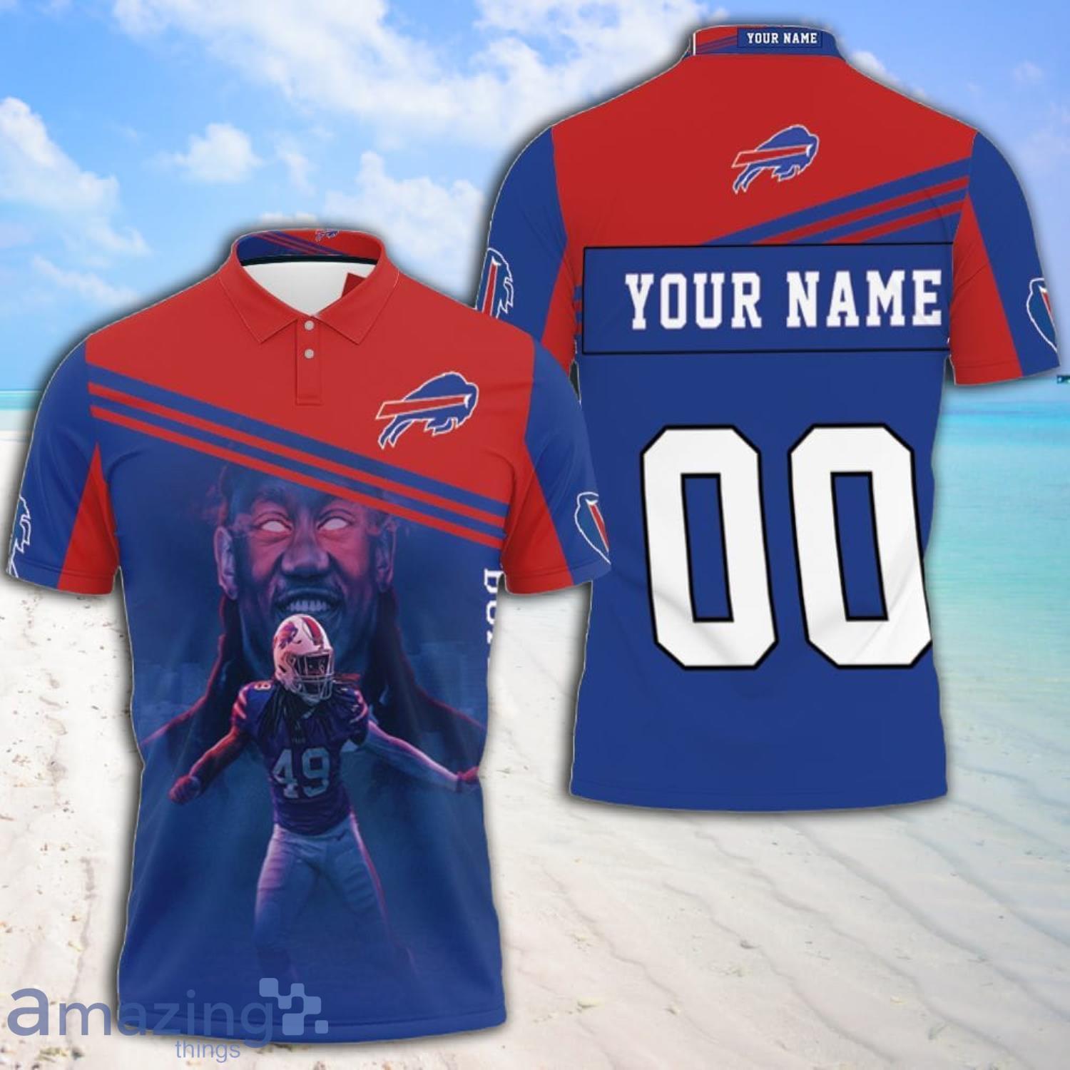 49 Tremaine Edmunds 49 Buffalo Bills Great Player 2020 Nfl Season Custom  Name And Number Polo Shirt