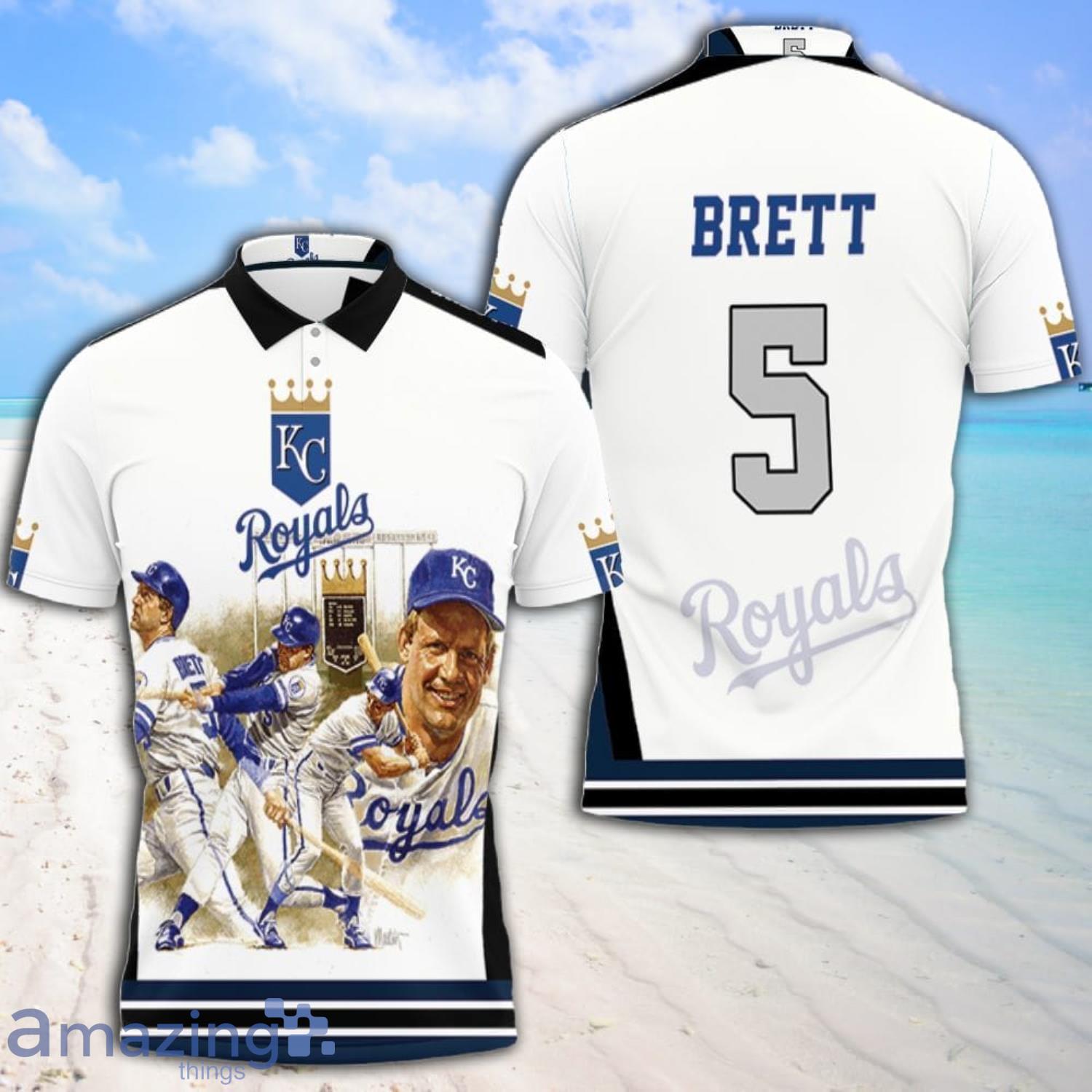 5 George Brett Kansas City Royals City Polo Shirt