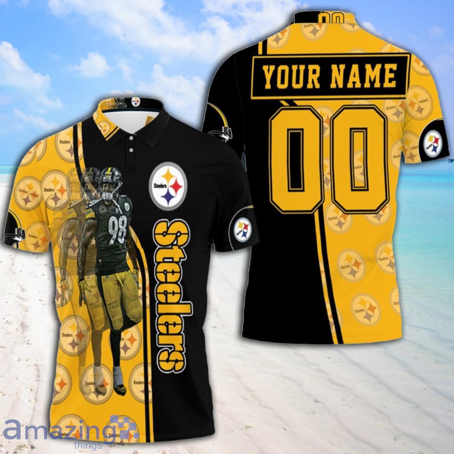 98 Vince Williams Great Player Pittsburgh Steelers Custom Name 2020 Nfl  Season Polo Shirt