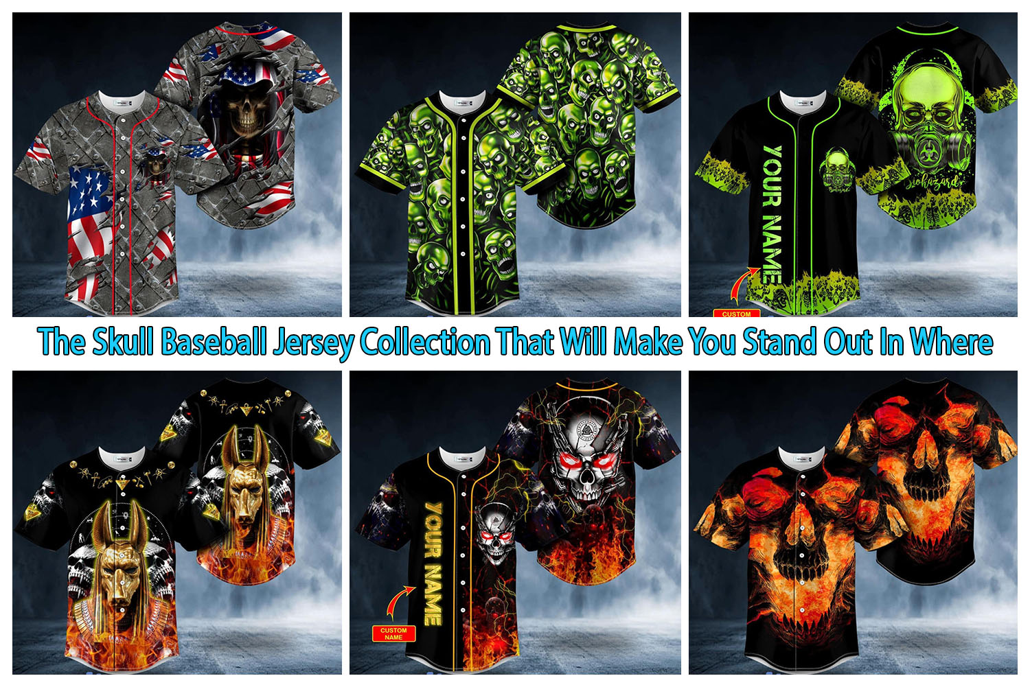 Fire Ghost Rider Biker Skull Custom Name All Over Print Baseball