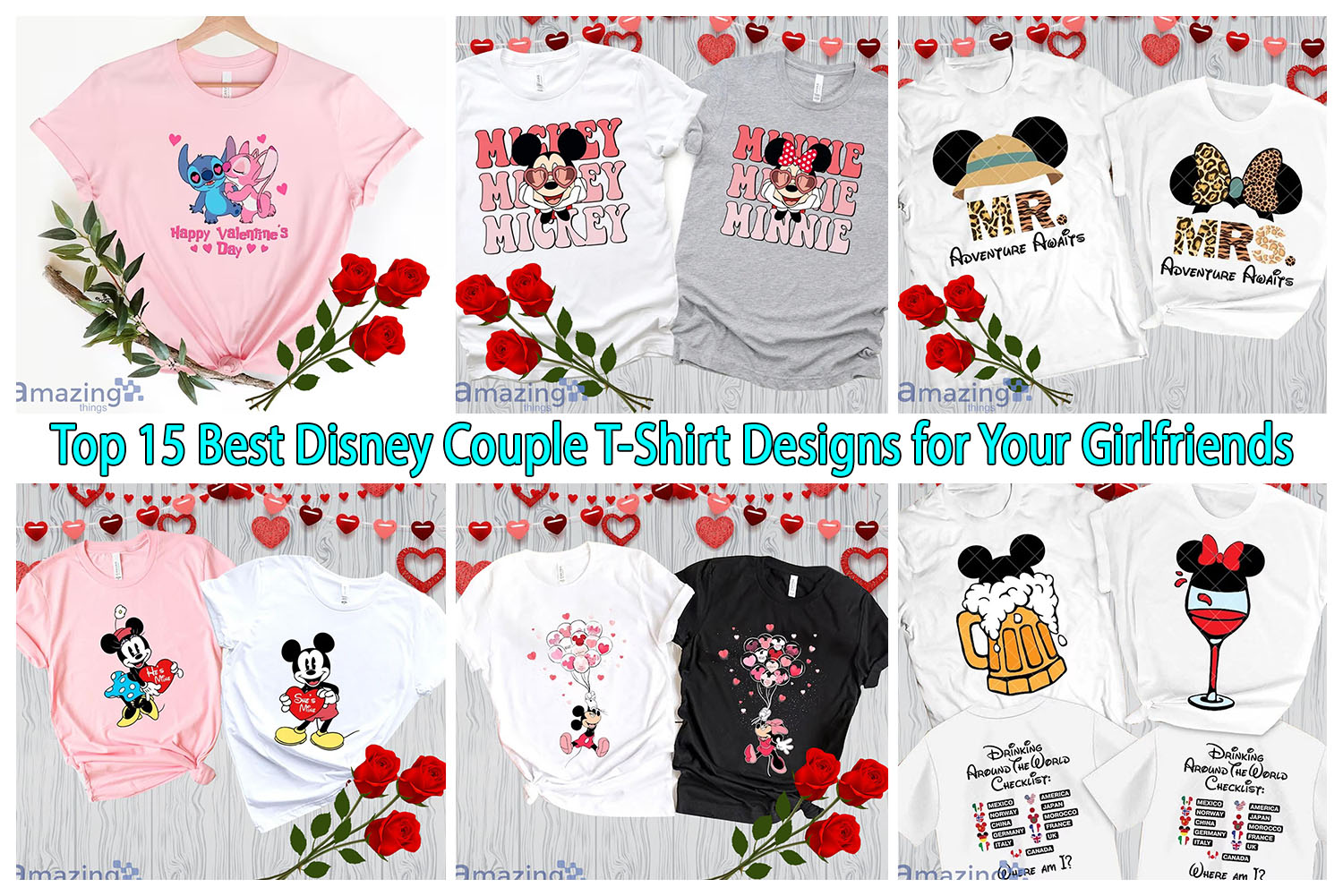 couple shirts design disney