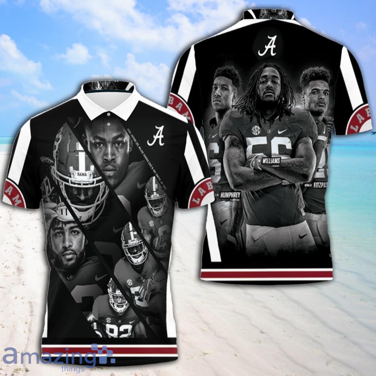 Alabama Crimson Tide Josh Jacobs Najee Harris Irv Smith Jr Polo Shirt Product Photo 1