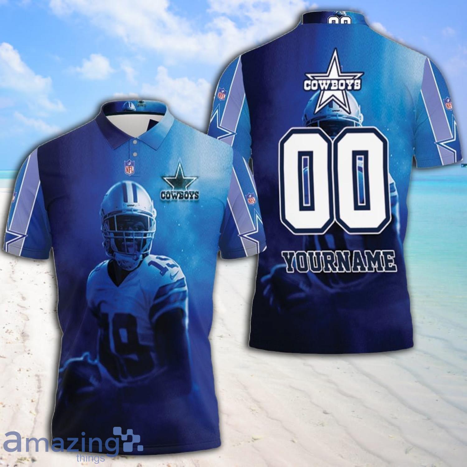 Amari Cooper 19 Dallas Cowboys 3d Custom Name All Over Print 3D Polo Shirt Product Photo 1