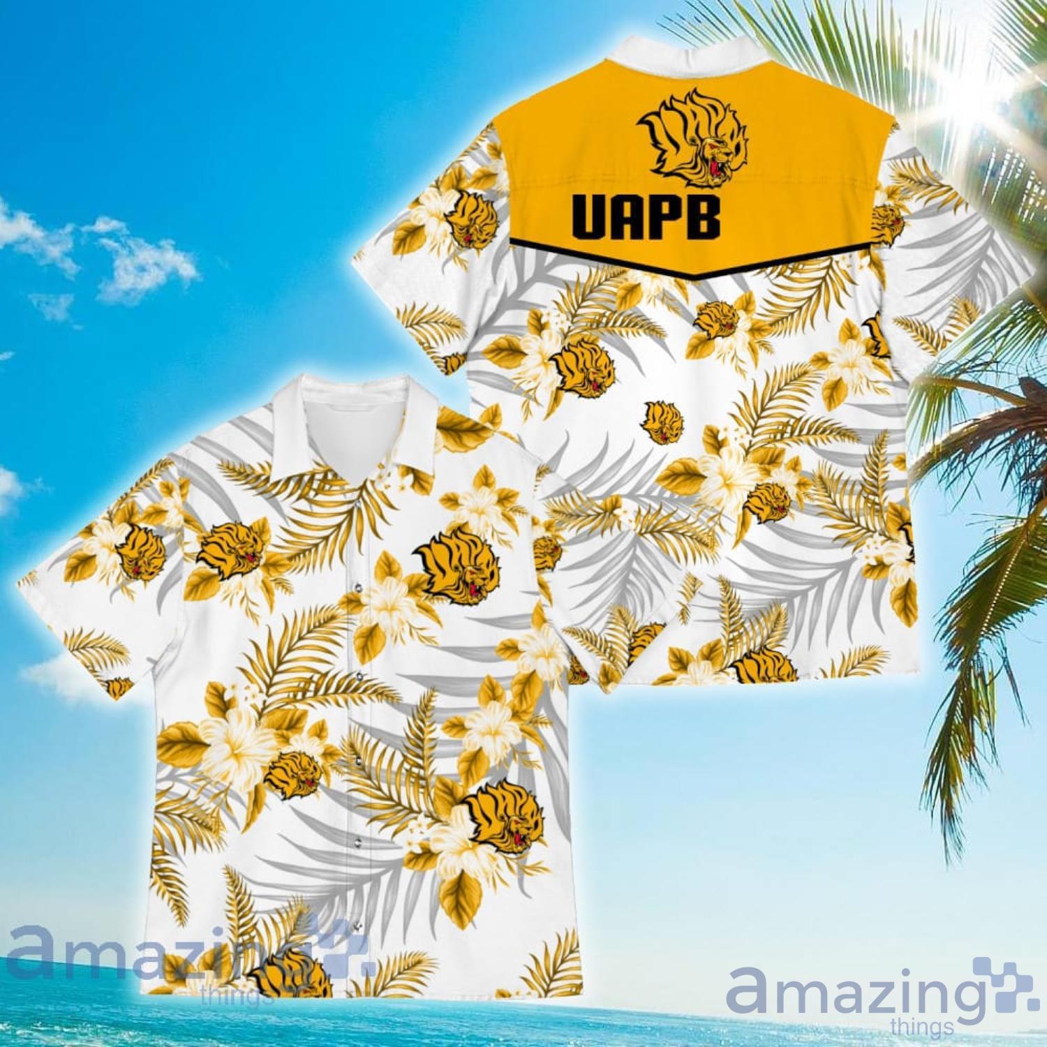 Arkansas PB Golden Lions Sports American Hawaiian Tropical Patterns For Fans Hawaiian Shirt Product Photo 1