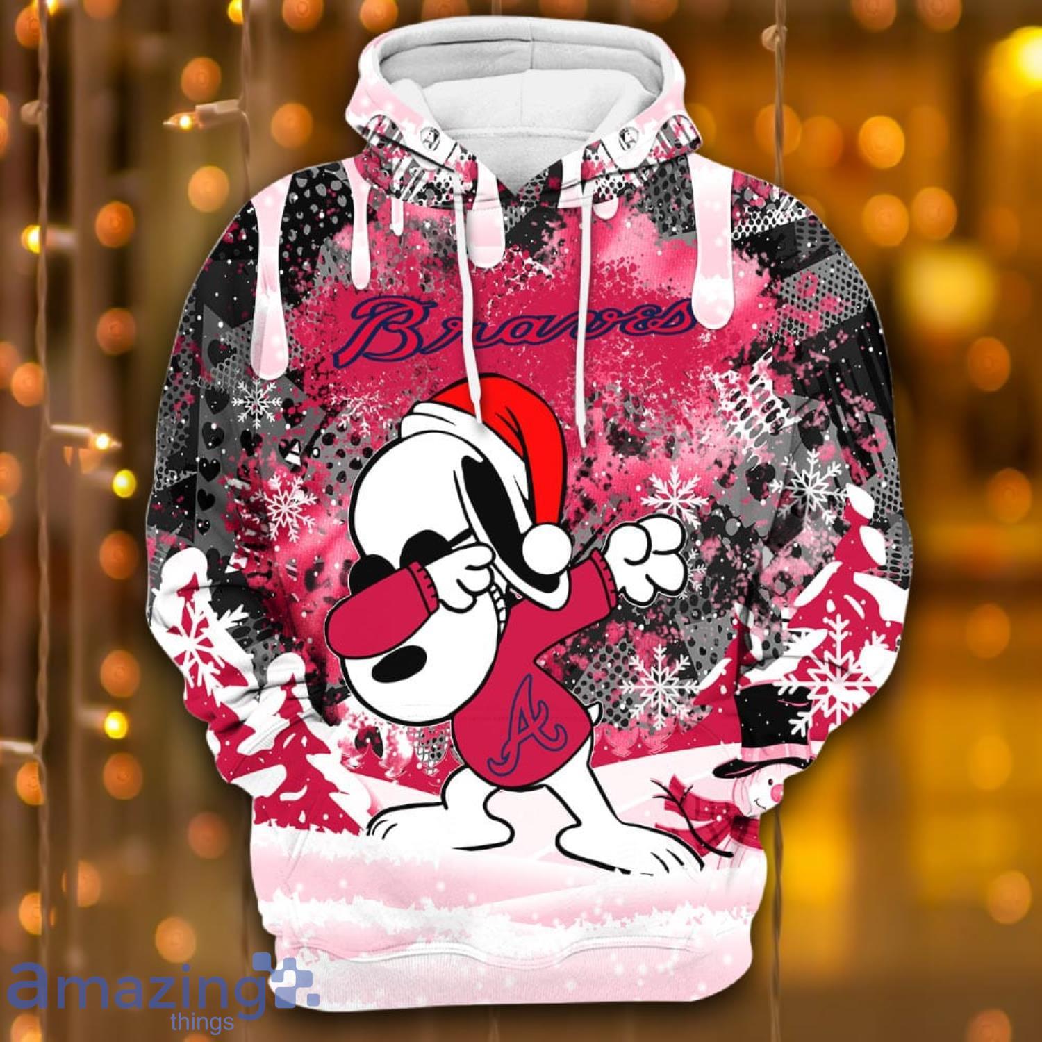 Atlanta Braves Snoopy Peanuts Christmas Shirt, hoodie, sweater and