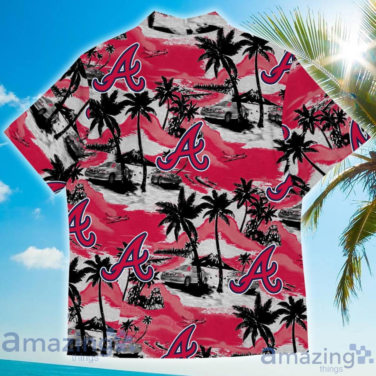 Atlanta Braves Baseball Pattern Vintage Hawaiian Shirt - Banantees