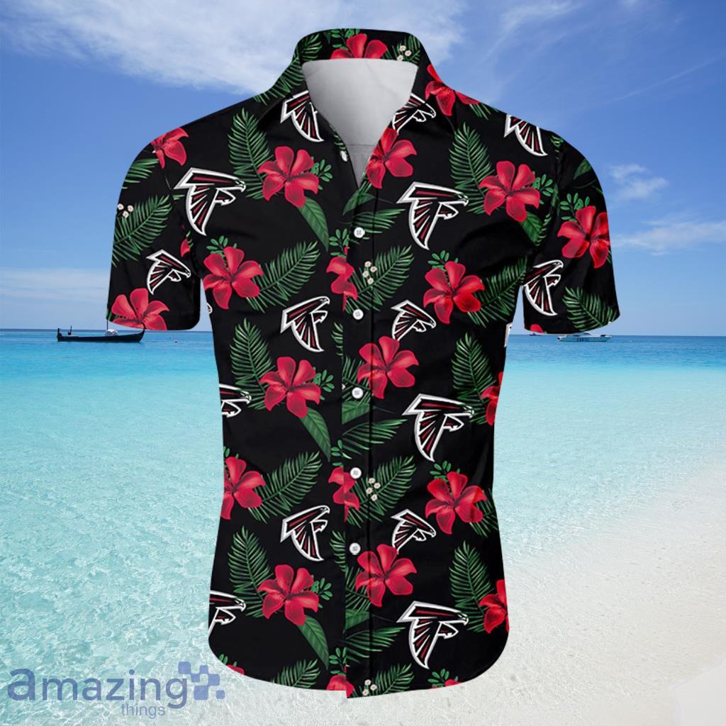 Atlanta Falcons NFL Hawaiian Shirt Tropical Flower For Fans - Atlanta Falcons NFL Hawaiian Shirt Tropical Flower For Fans