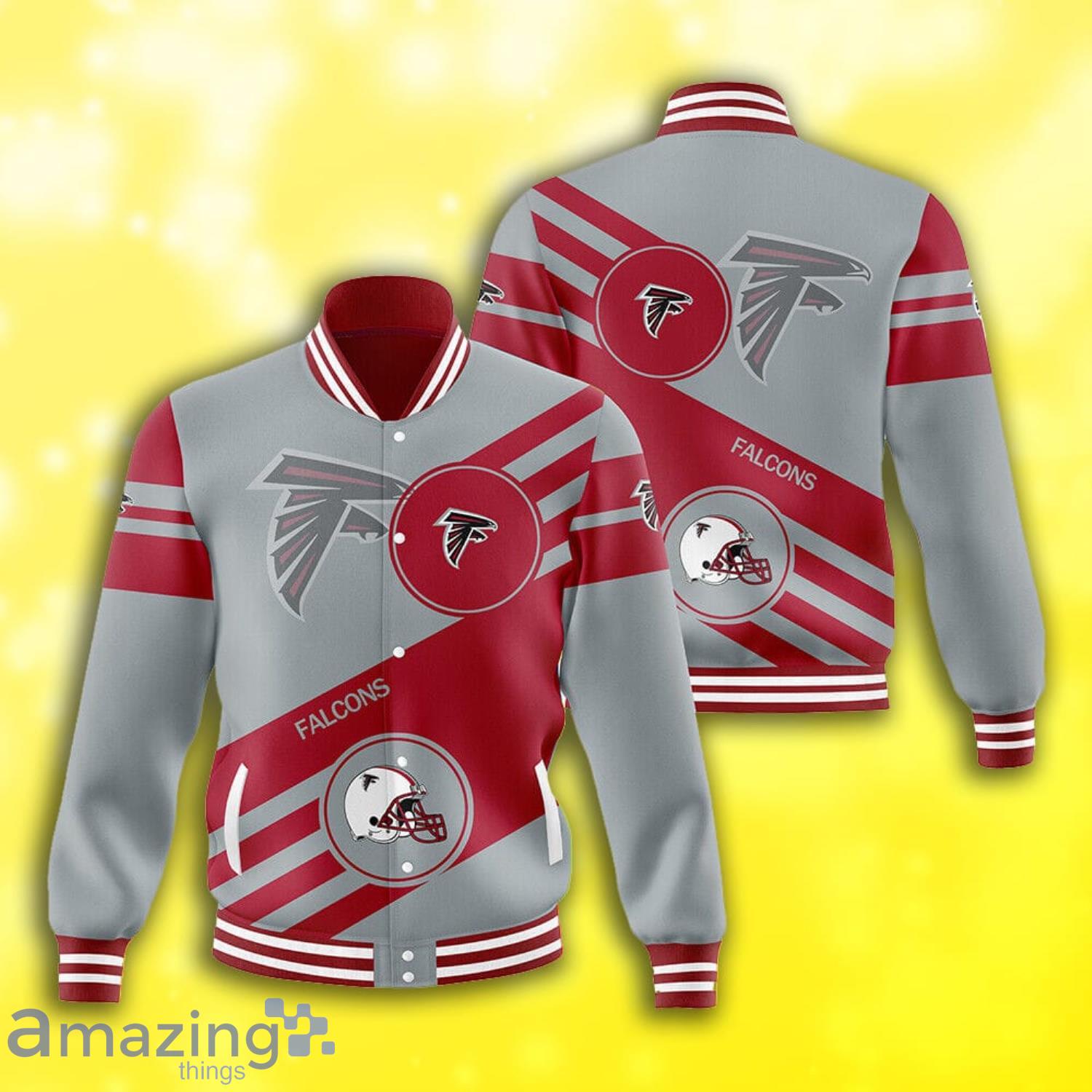 Atlanta Falcons NFL Symbol All Over Print Baseball Jacket Product Photo 1