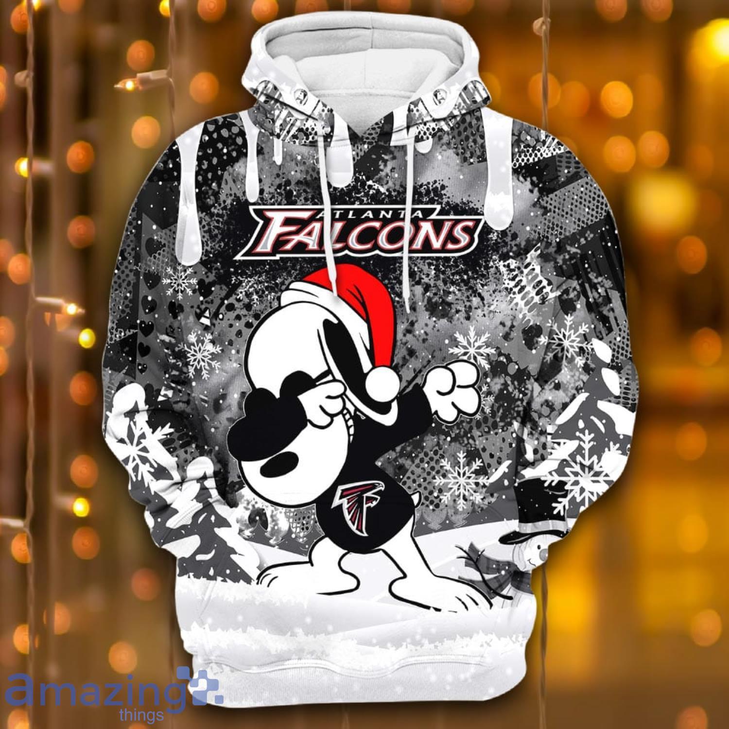 Atlanta Falcons Snoopy Dabbing The Peanuts Sports Football Christmas Giift  3D Hoodie For Men And Women