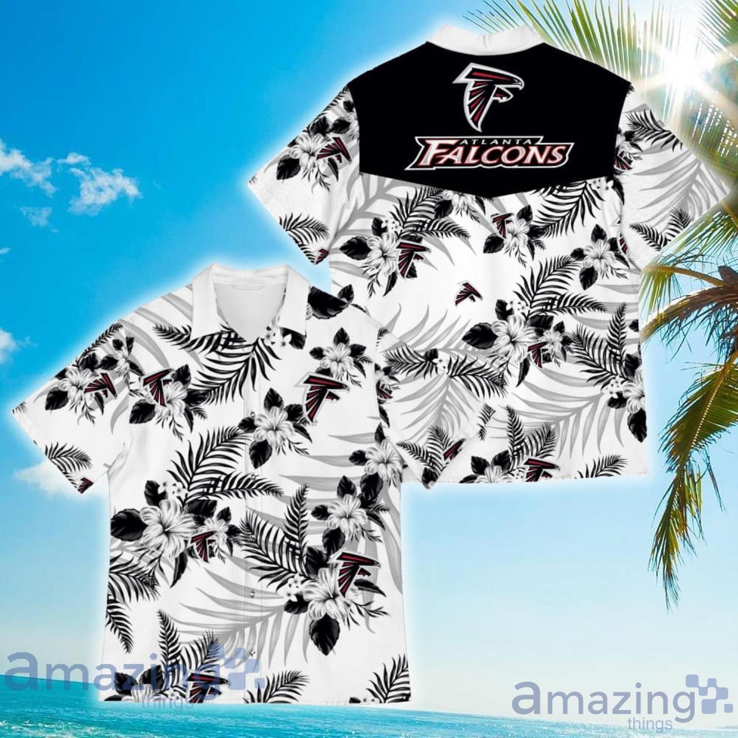 Atlanta Falcons Sports American Tropical Flower Patterns Hawaiian Shirt Product Photo 1