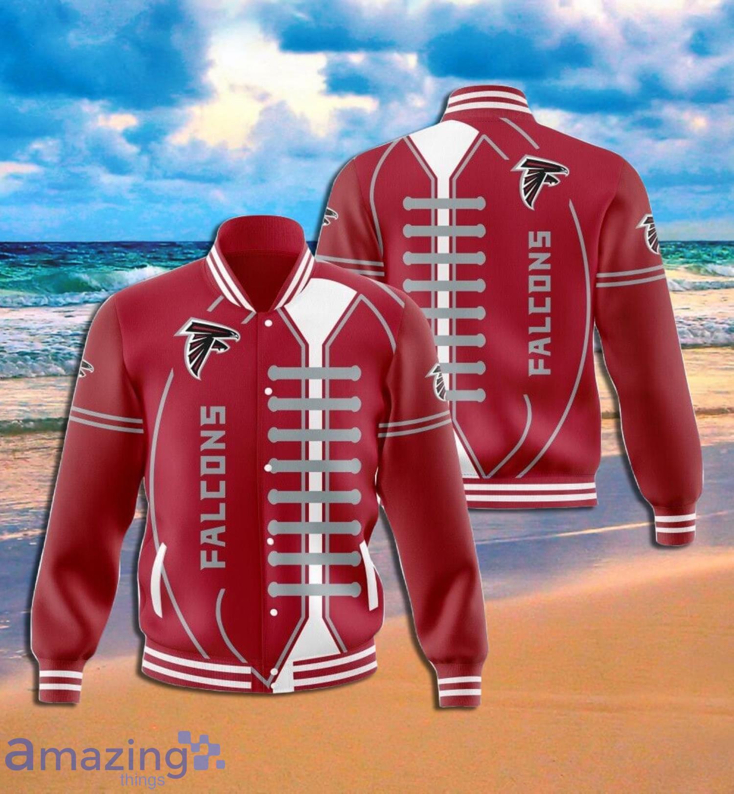 Atlanta Falconsa Ball Symbol Full Print Baseball Jacket Product Photo 1