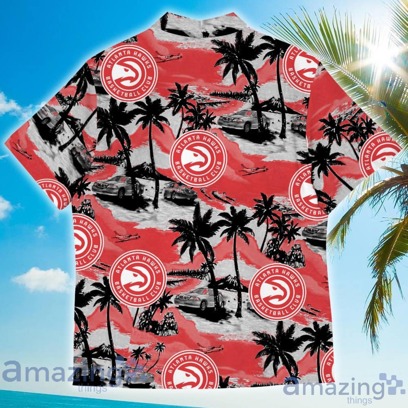 Atlanta Hawks Sports American Tropical Coconut Vintage Patterns Hawaiian Shirt image Atlanta Hawks Sports American Tropical Coconut Vintage Patterns Hawaiian Shirt Product Photo 3