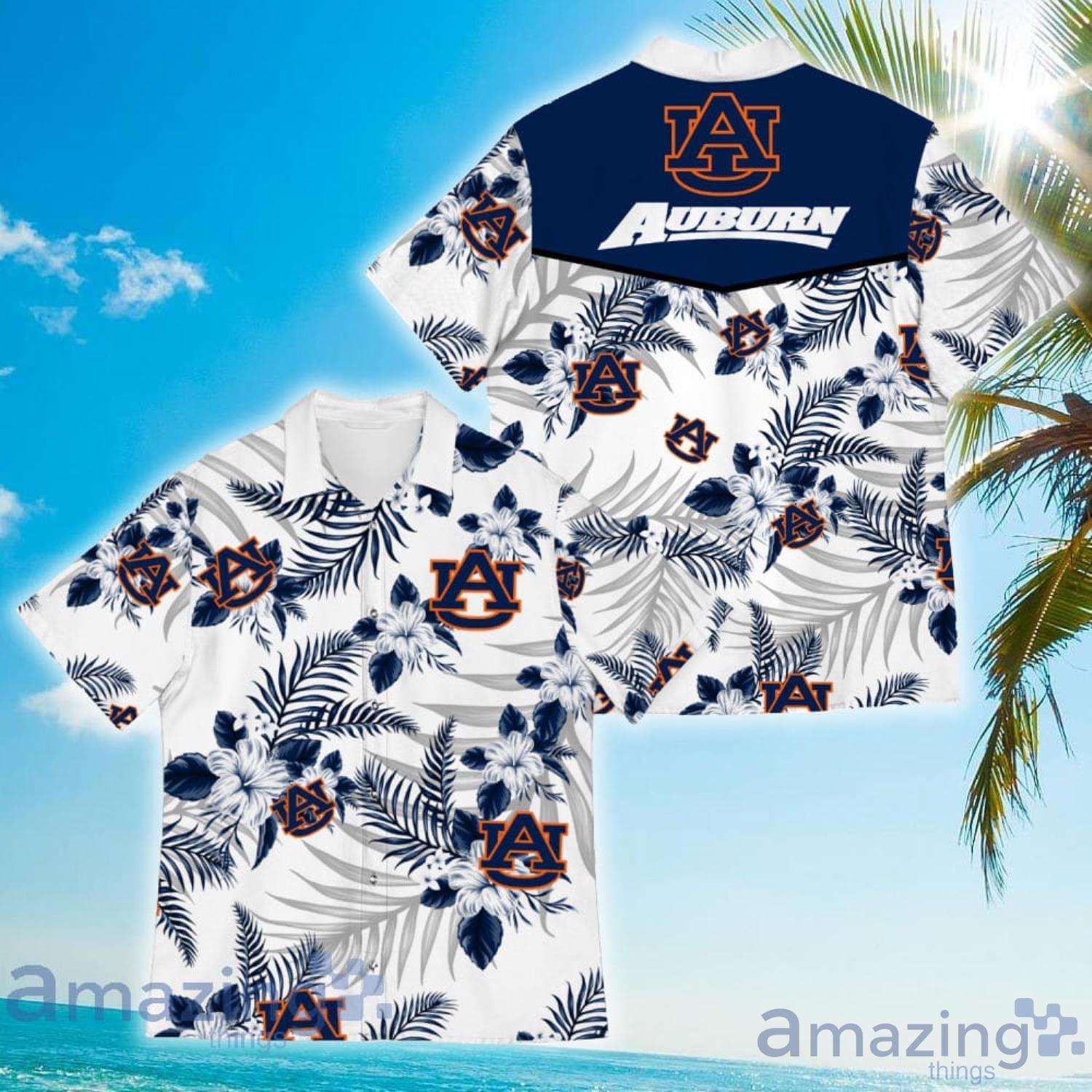 Auburn Tigers Sports American Tropical Flower Patterns Hawaiian Shirt Product Photo 1