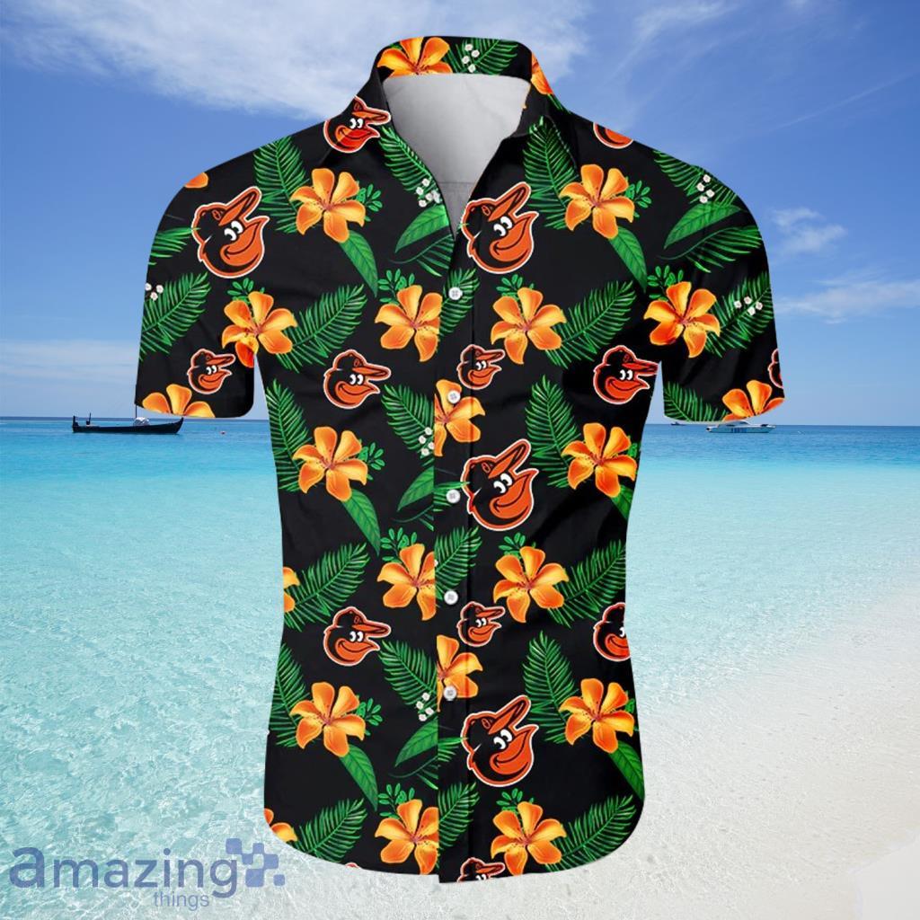 Baltimore Orioles Hawaiian Shirt Tropical Flower For Fans