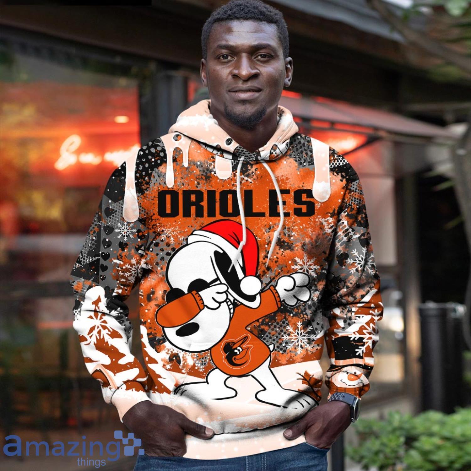 Baltimore Orioles All Over Print Orange 3D Hoodie Zipper - T-shirts Low  Price