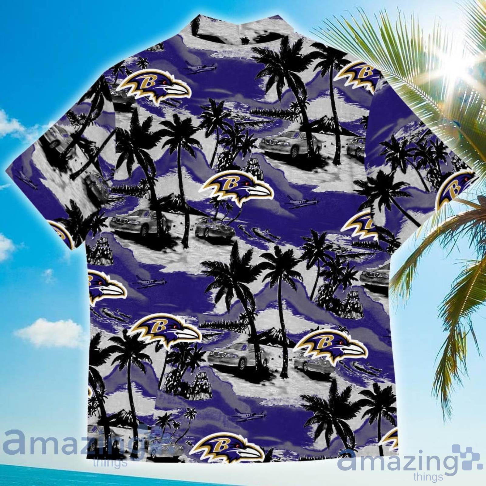 Baltimore Ravens NFL Vintage Coconut Tropical Hawaiian Shirt For