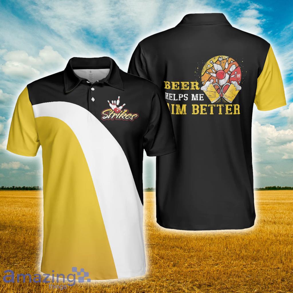 Beer Helps Me Aim Better Polo Shirt - Beer Helps Me Aim Better Polo Shirt