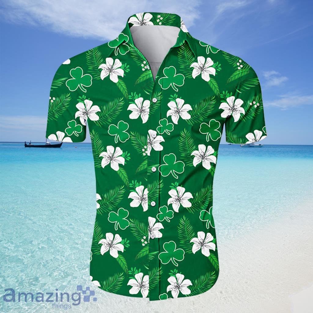 Boston Celtics NBA Hawaiian Shirt Tropical Flower For Fans - Boston Celtics NBA Hawaiian Shirt Tropical Flower For Fans
