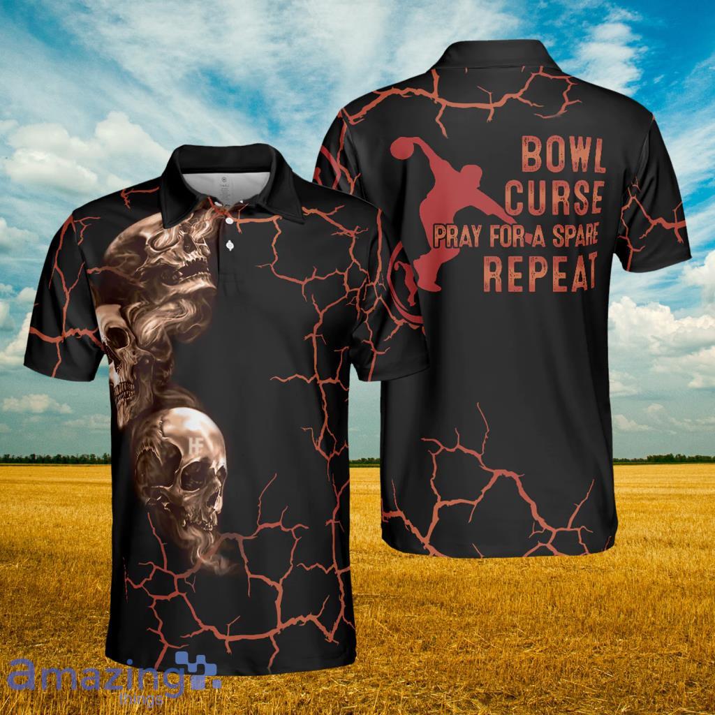 Bowl Curse Polo Shirt, Skull Bowling Polo Shirt - Bowl Curse Polo Shirt, Skull Bowling Polo Shirt