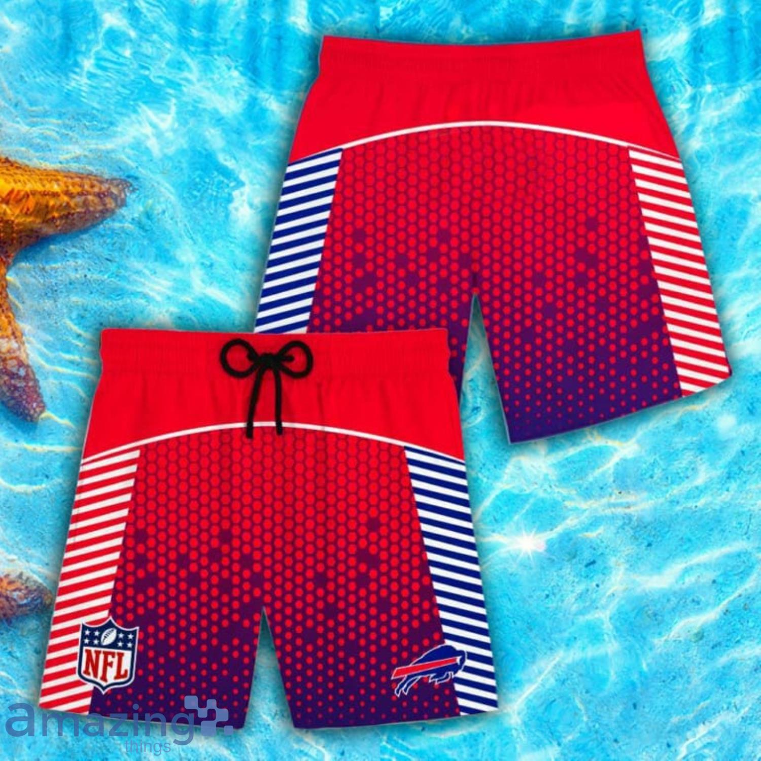 Buffalo Bills Hafltone Texture Combo Hawaiian Shirt And Short image Buffalo Bills Hafltone Texture Combo Hawaiian Shirt And Short Product Photo 2