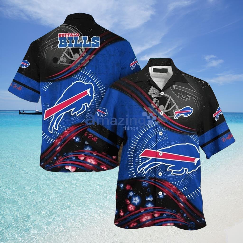 Buffalo Bills Aloha Floral Hawaiian Shirt - Teexpace