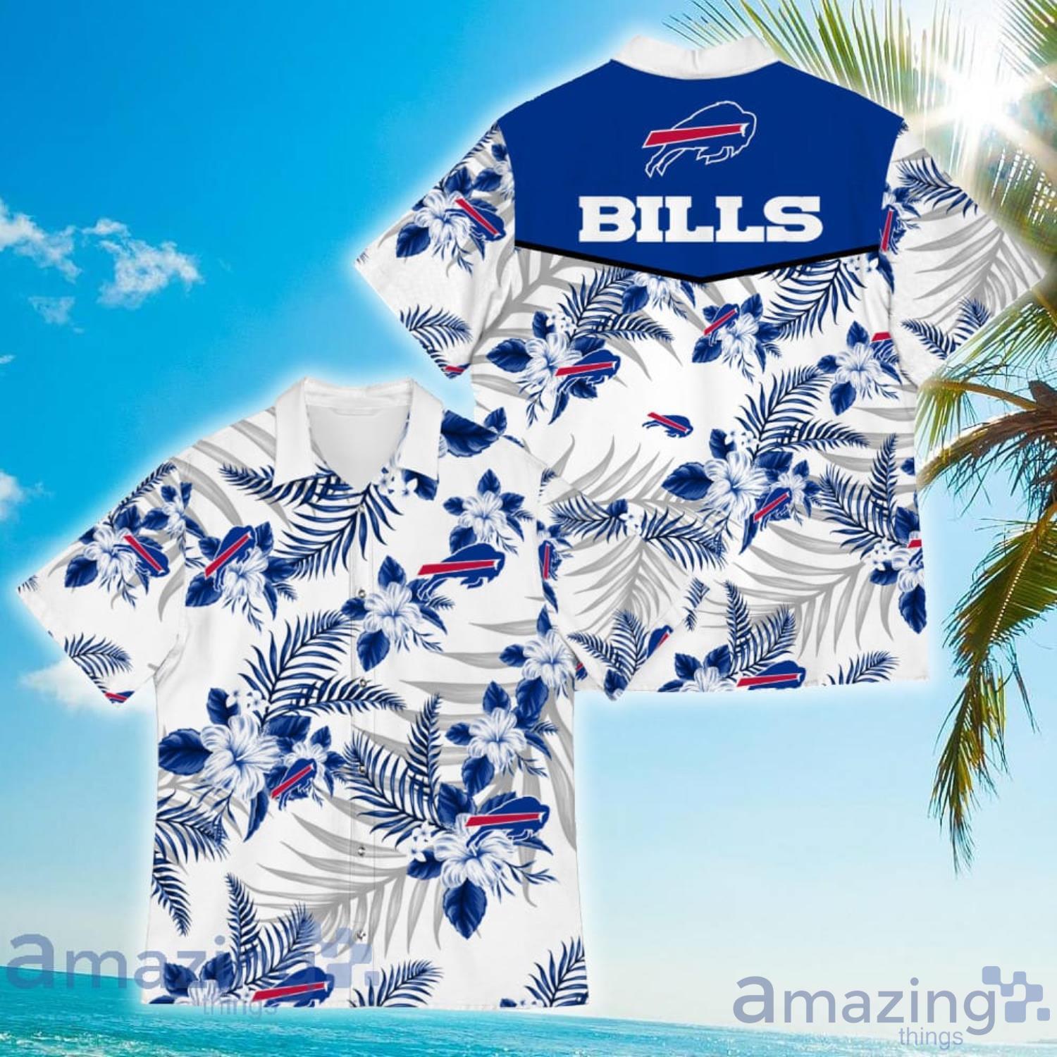 Buffalo Bills Sports American Tropical Flower Patterns Hawaiian Shirt Product Photo 1