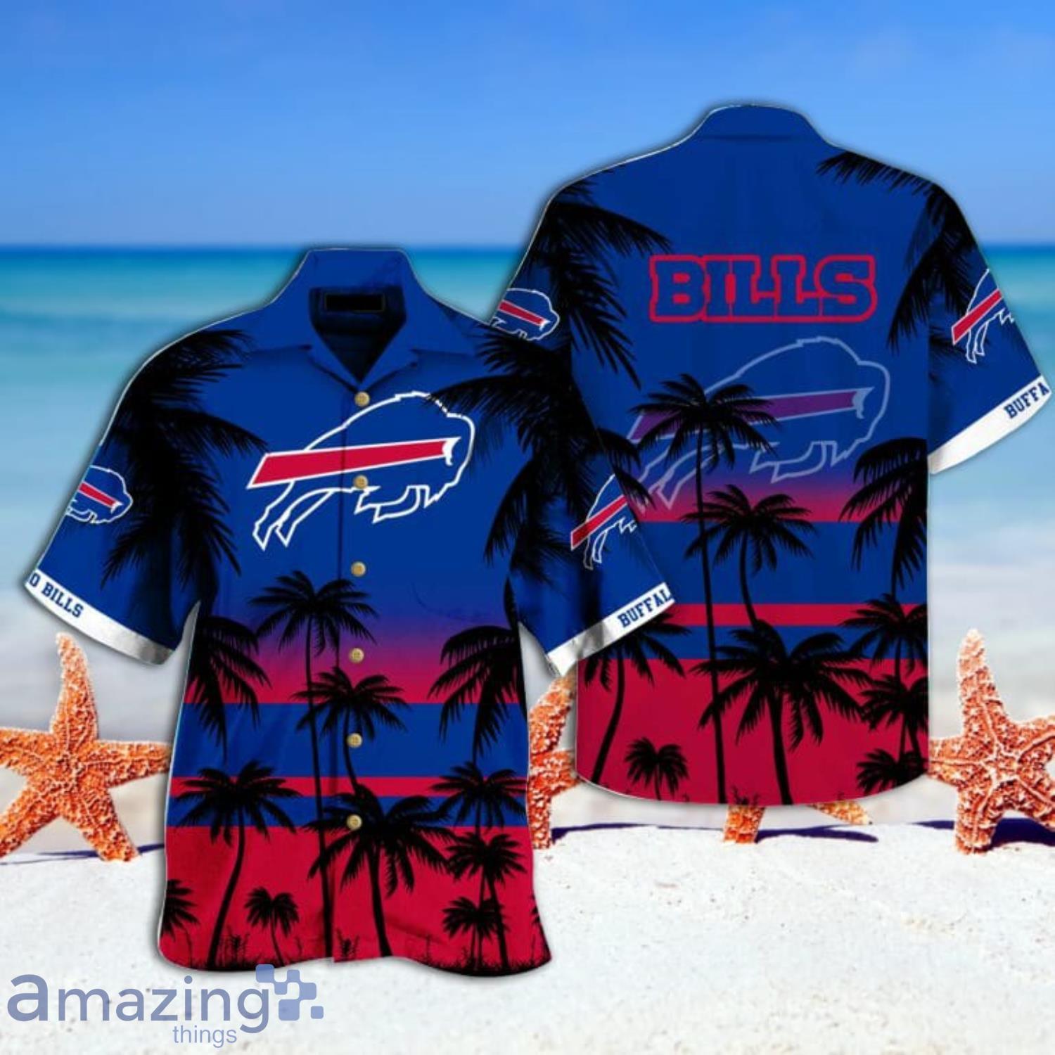 Buffalo Bills Tropical And Beach Hawaiian Shirt & Short Product Photo 1