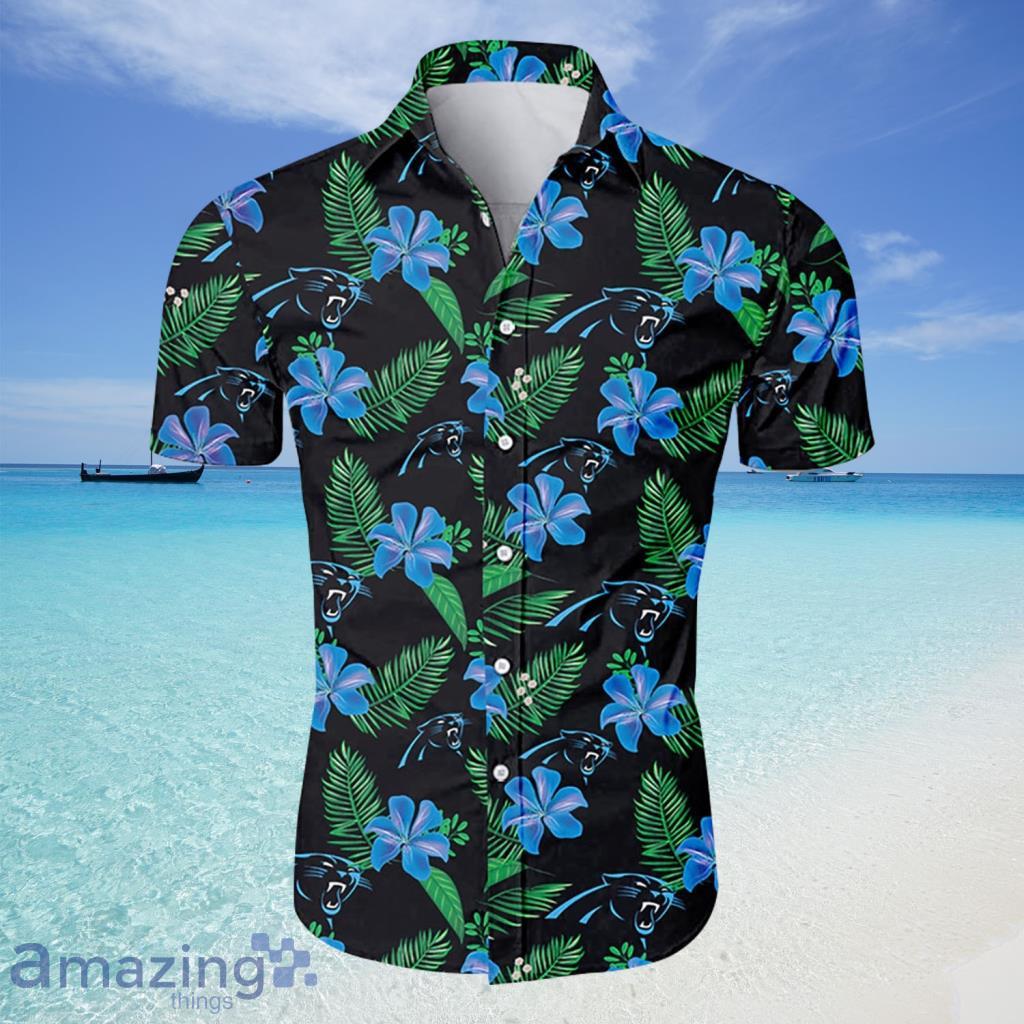 Carolina Panthers NFL Tropical Flower Hawaiian Shirt And Short