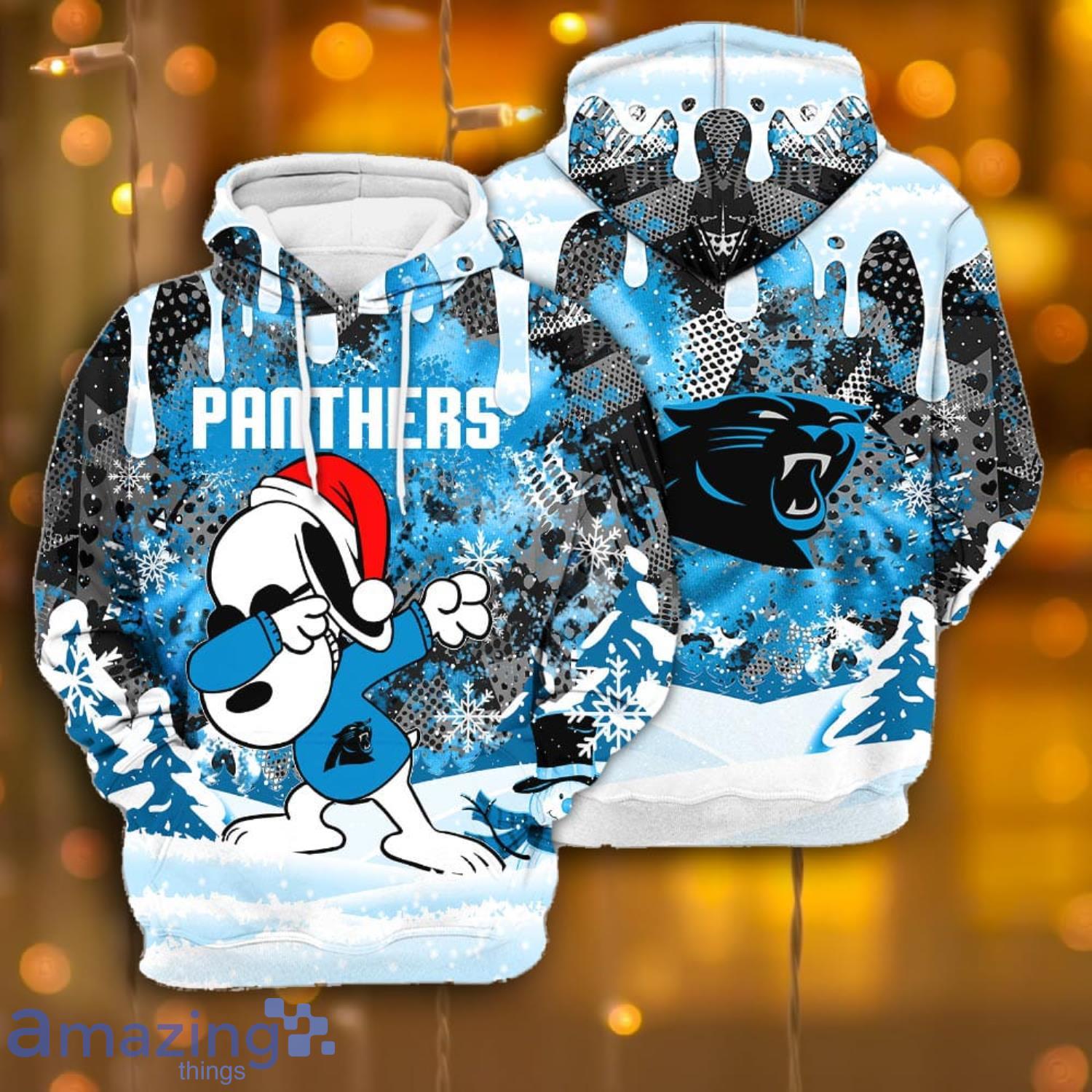 Carolina Panthers Snoopy All Over Printed 3D T-Shirt Hoodie Sweatshirt  Bomber For Sport Fans