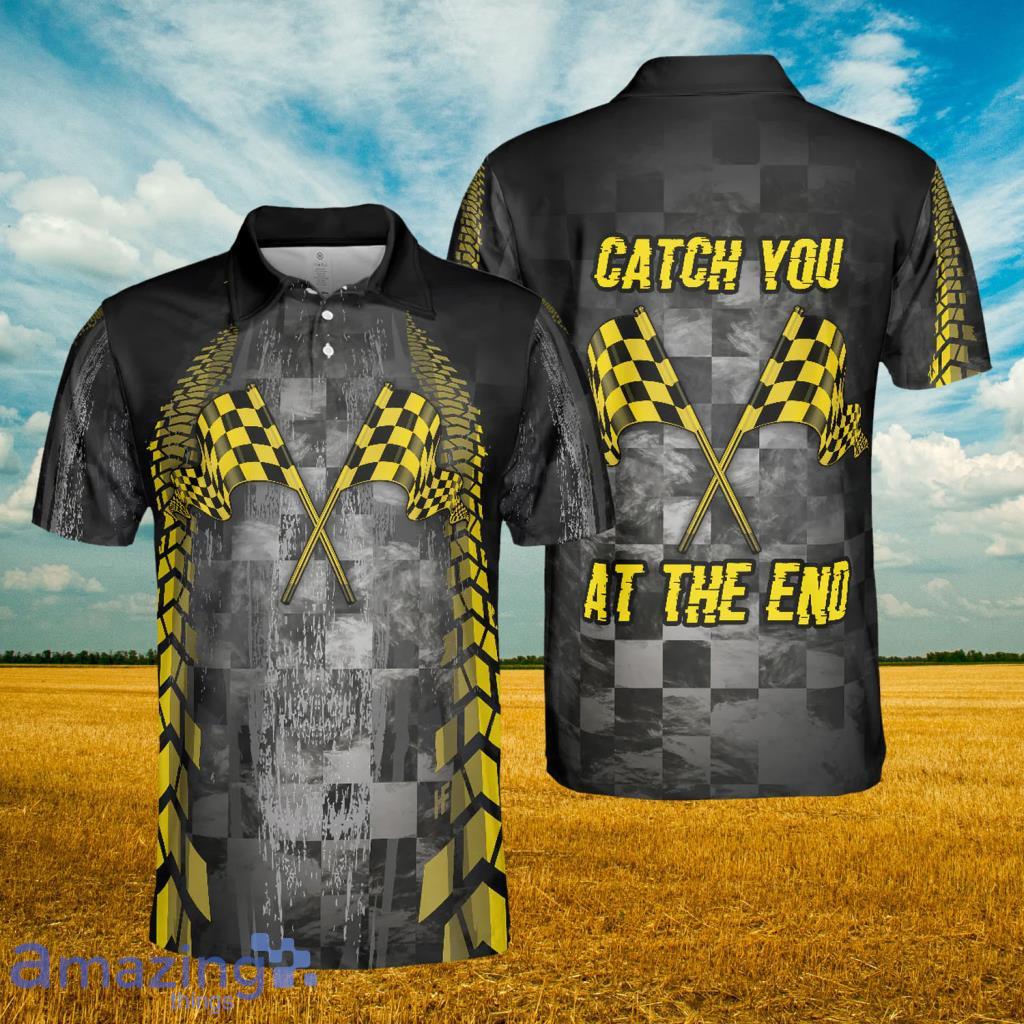 Catch You At The End Racing Short Sleeve Polo Shirt - Catch You At The End Racing Short Sleeve Polo Shirt
