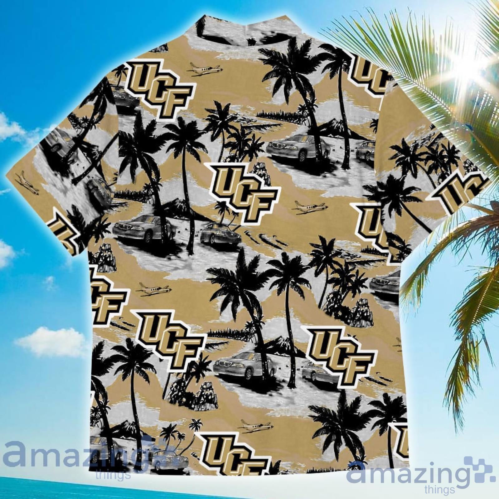 Central Florida Knights Sports American Tropical Coconut Vintage Patterns Hawaiian Shirt image Central Florida Knights Sports American Tropical Coconut Vintage Patterns Hawaiian Shirt Product Photo 3