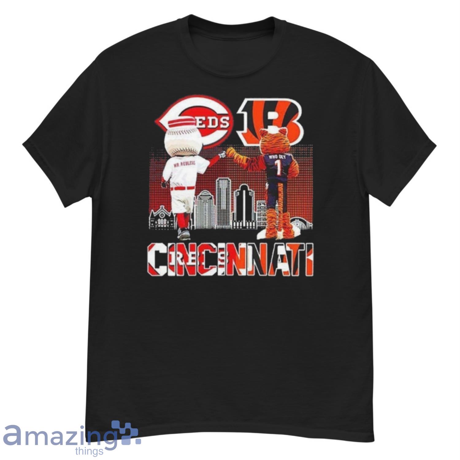 Official Mascot Cincinnati Reds Vs Cincinnati Bengals Shirt