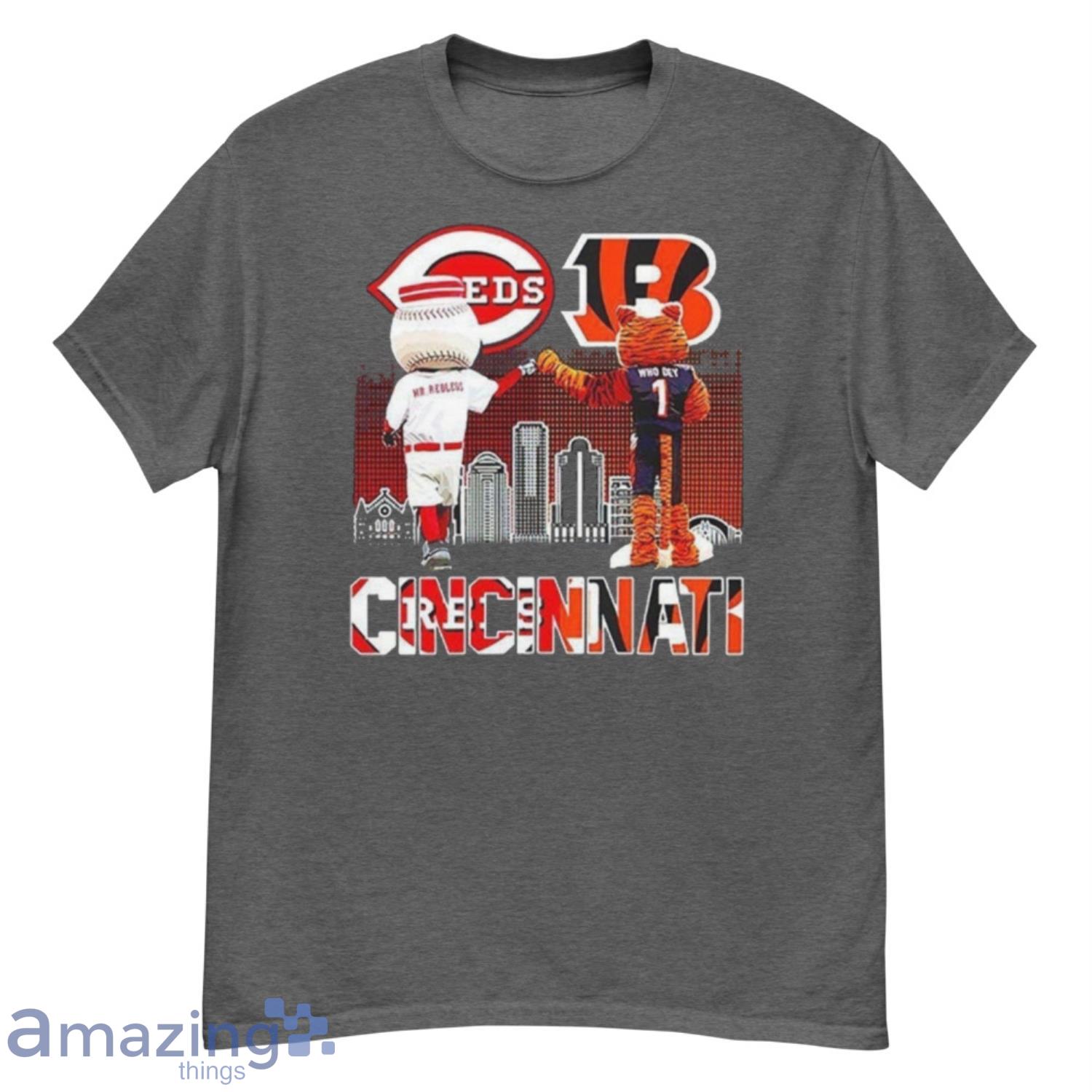 Cincinnati Bengals And Reds Mascots T-Shirt Product Photo 1