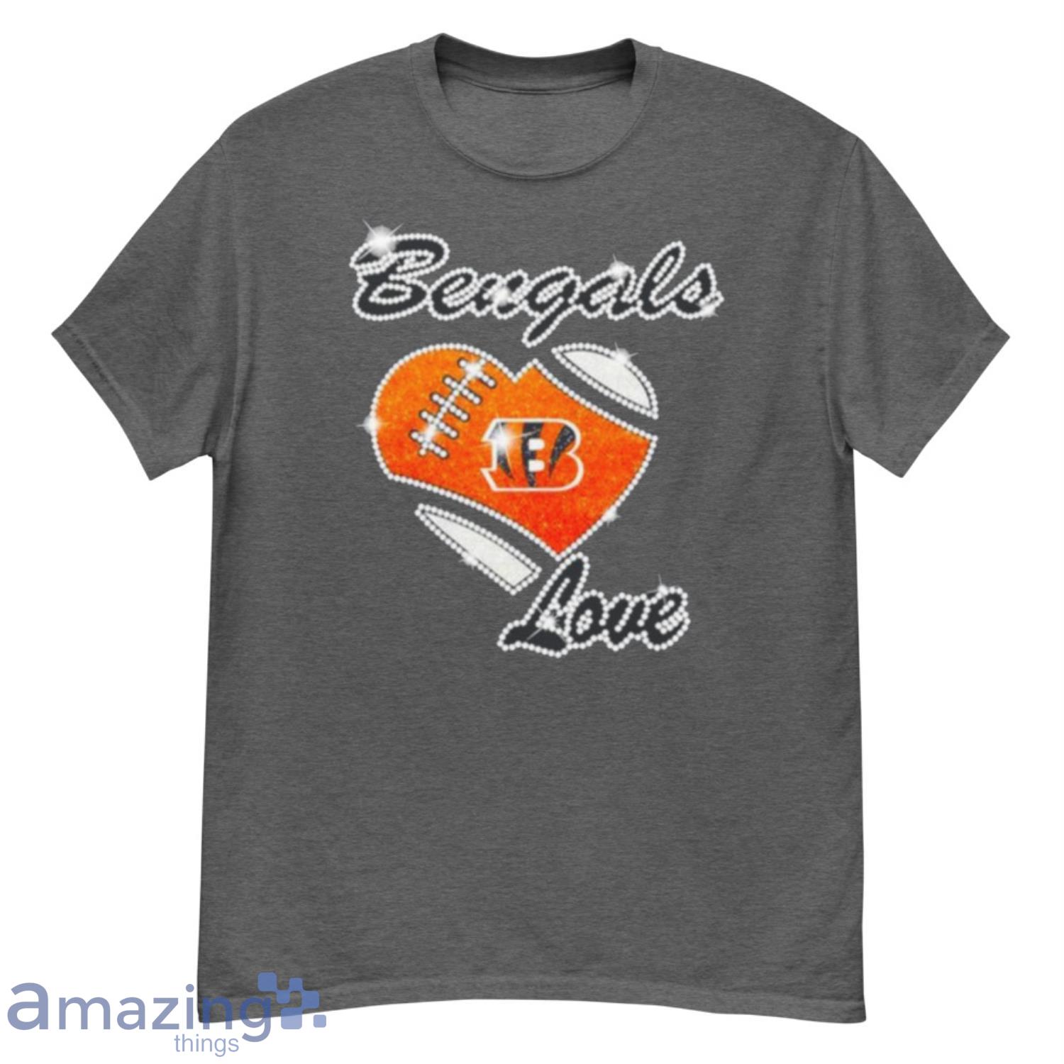 Cincinnati Bengals Heart Diamond 2023 T-Shirt Product Photo 1
