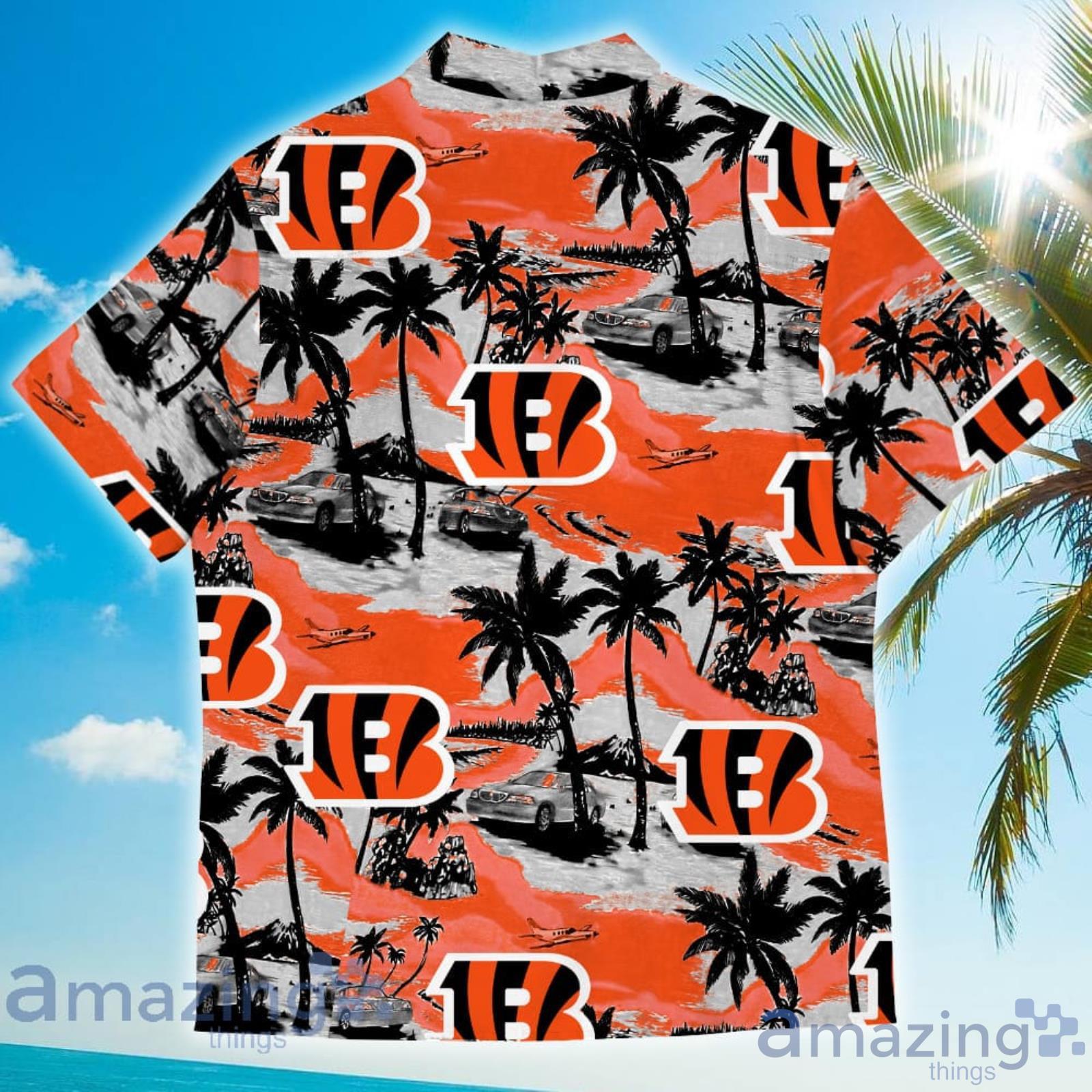 Cincinnati Bengals Coconut Pattern Hawaiian Shirt - YesItCustom