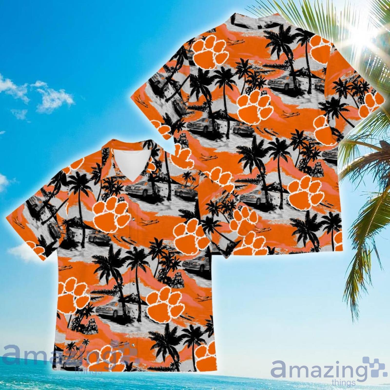 Clemson Tigers Sports American Tropical Coconut Vintage Patterns Hawaiian Shirt Product Photo 1