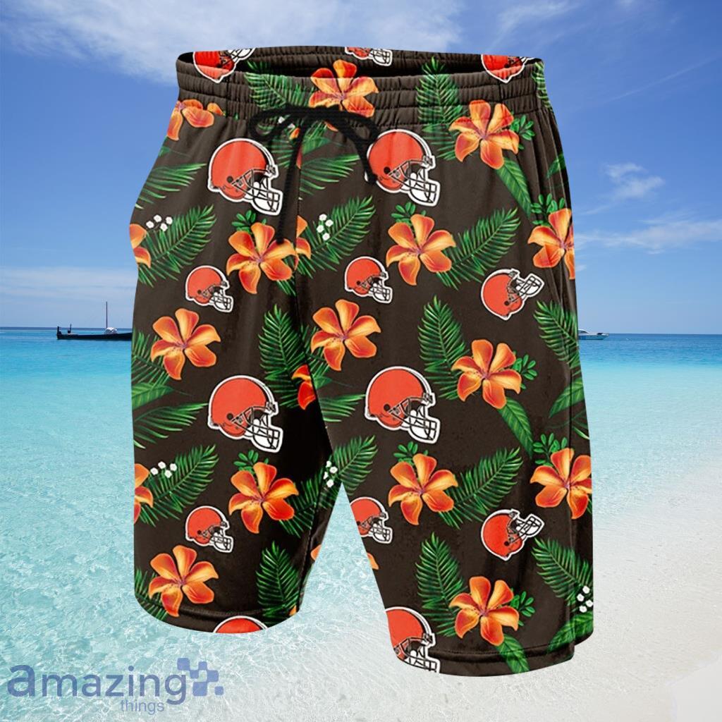 Cleveland Browns NFL Hawaiian Shorts - Cleveland Browns NFL Hawaiian Shorts