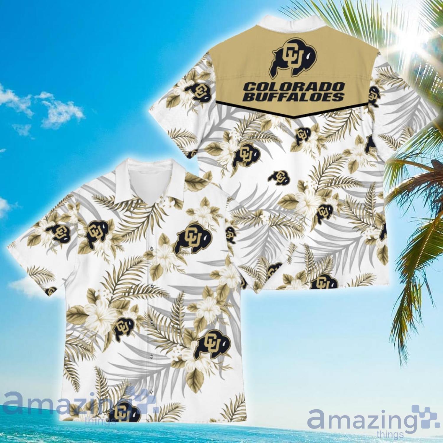 Colorado Buffaloes Sports American Tropical Flower Patterns Hawaiian Shirt Product Photo 1