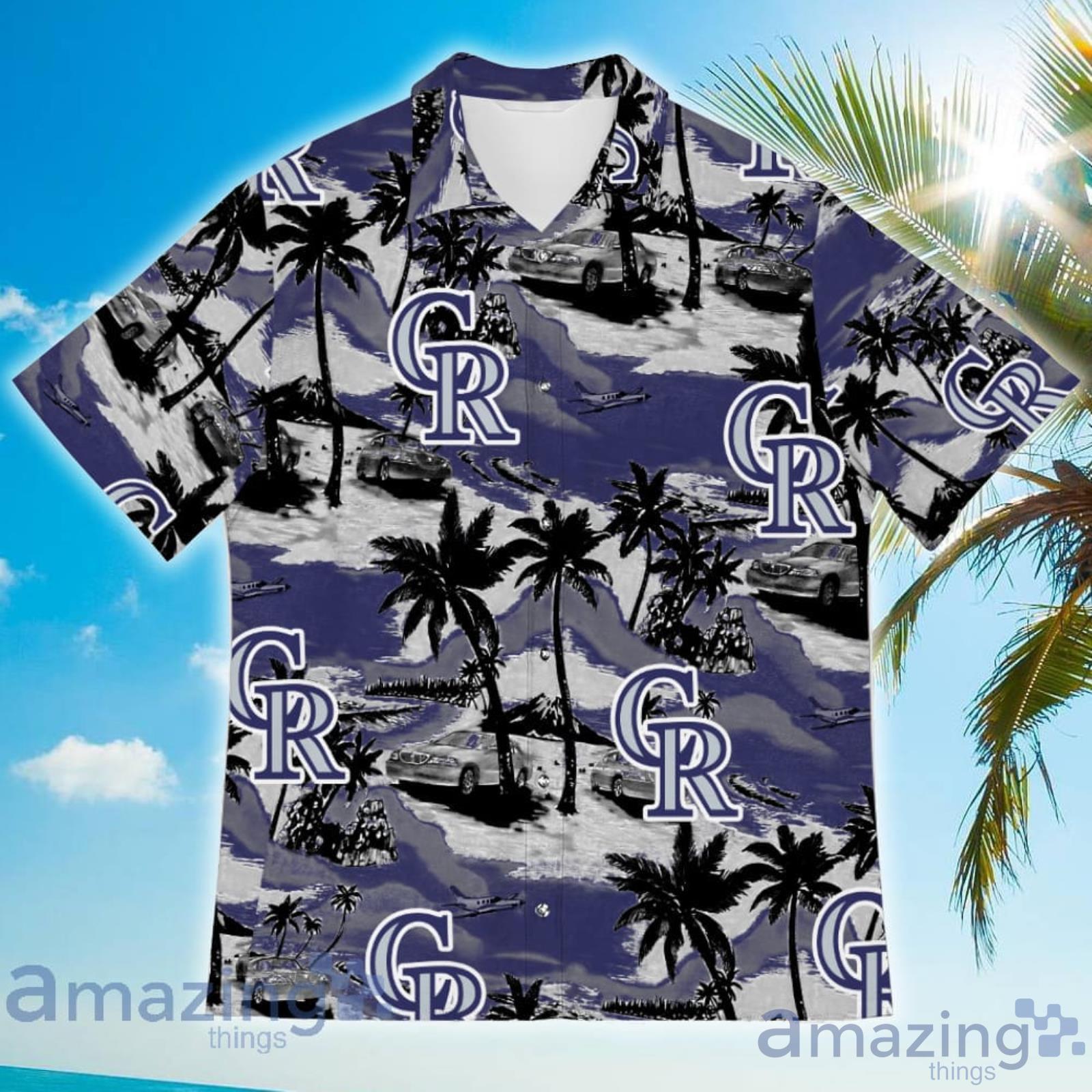 Colorado Rockies Sports American Tropical Coconut Vintage Patterns Hawaiian  Shirt