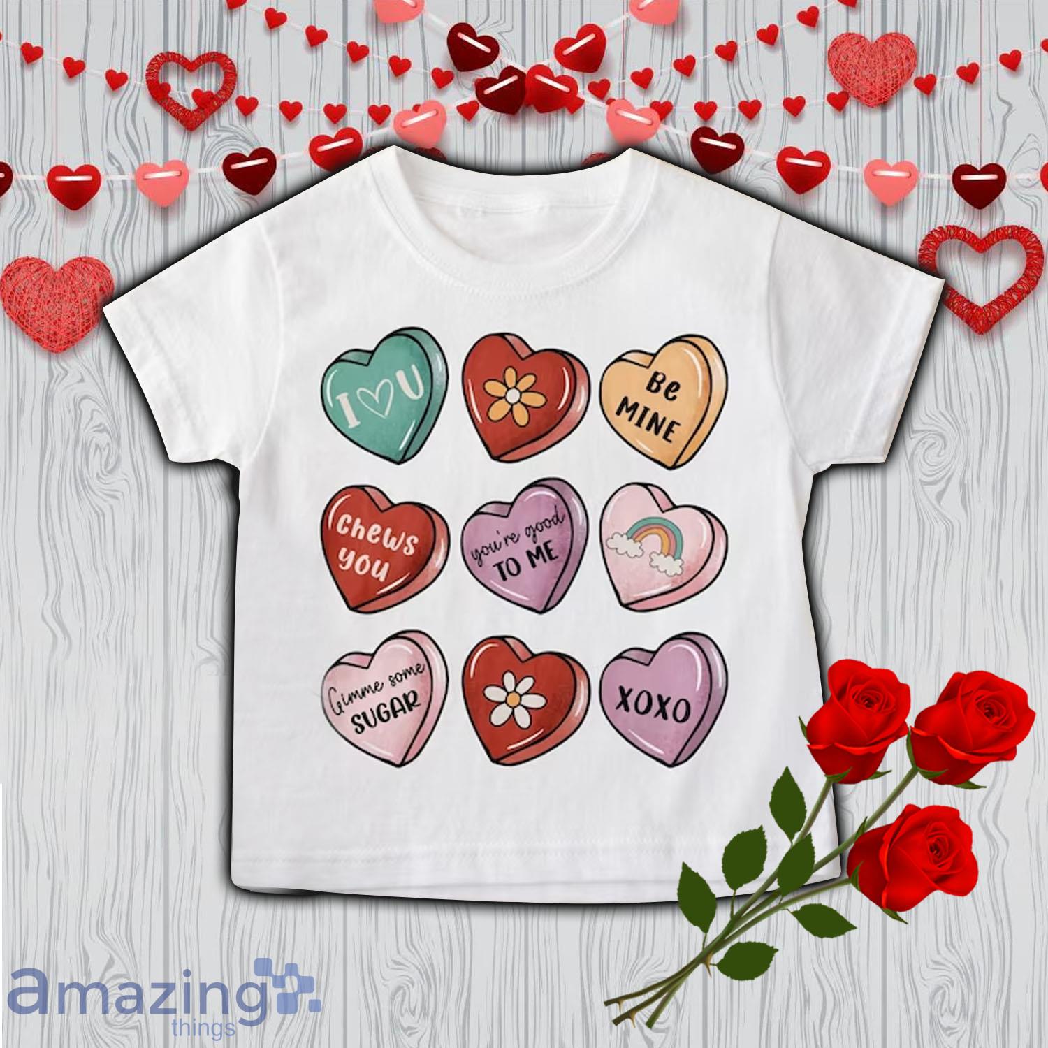 Conversation Hearts Valentine Day's Shirt For Boy image Conversation Hearts Valentine Day's Shirt For Boy - Conversation Hearts Valentine Day's Shirt For Boy