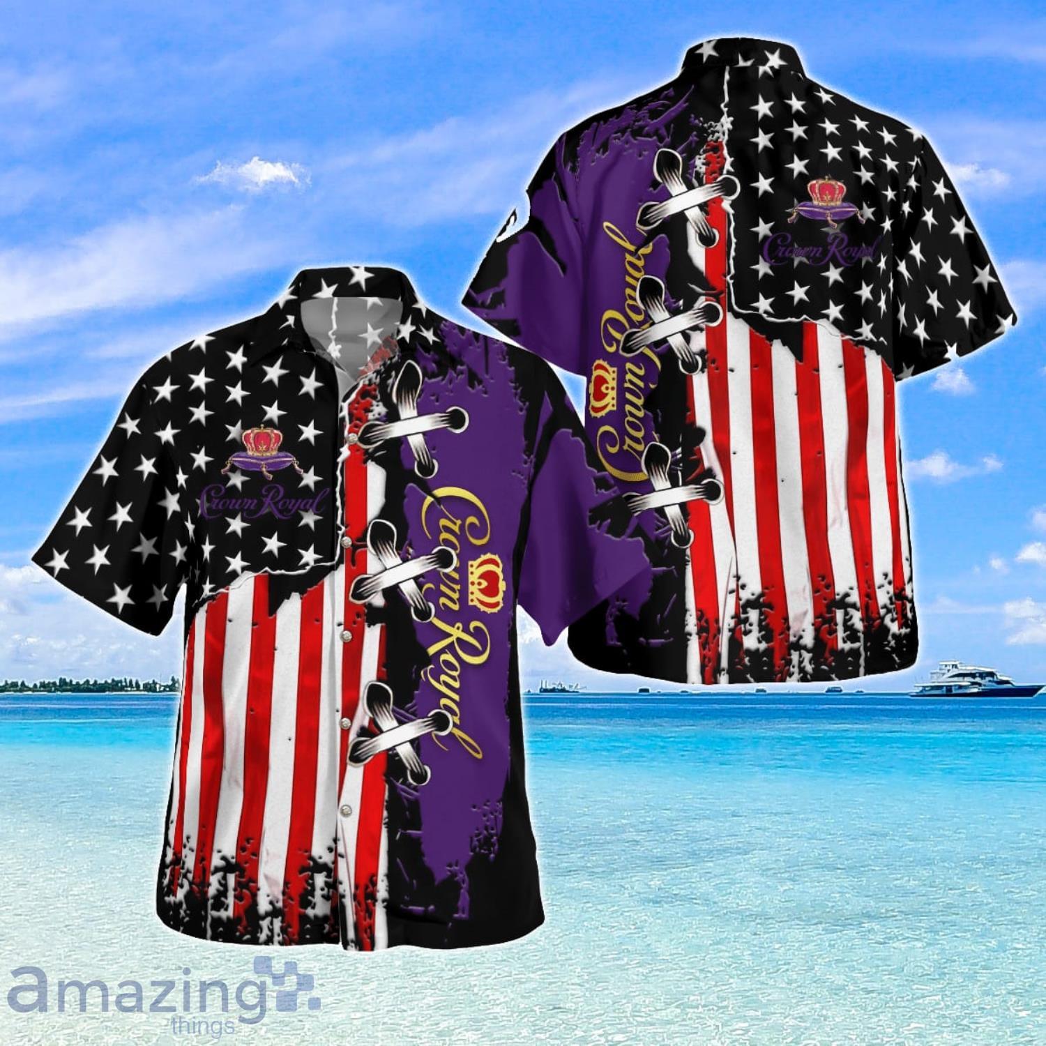 Crown Royal American Flag Happy Summer Hawaiian Shirt Product Photo 1