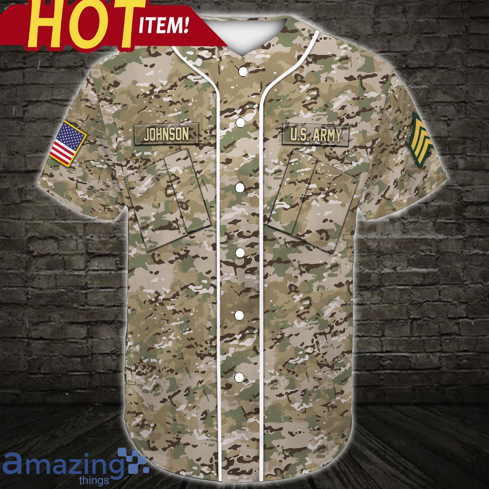 military baseball jersey