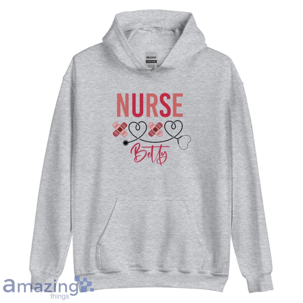 Custom Valentine's Day XOXO Nurse Coupe Shirt image Custom Valentines Day XOXO Nurse Coupe Shirt - Unisex Heavy Blend Hooded Sweatshirt